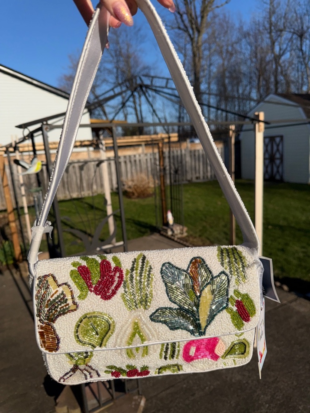Viral beaded bag vegetables NWT - Picture 2 of 9